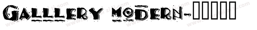 Galllery modern字体转换